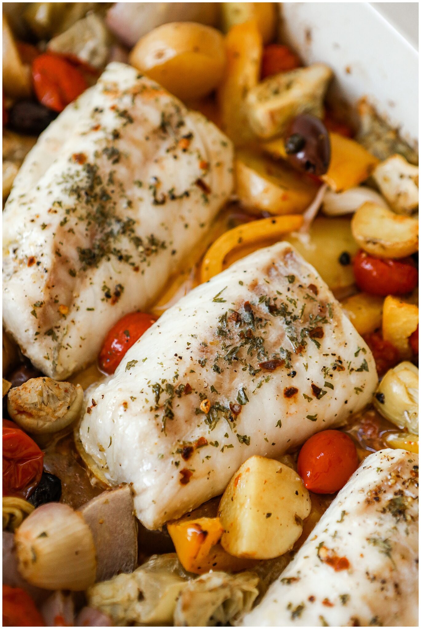 Mediterranean Baked Cod recipe
