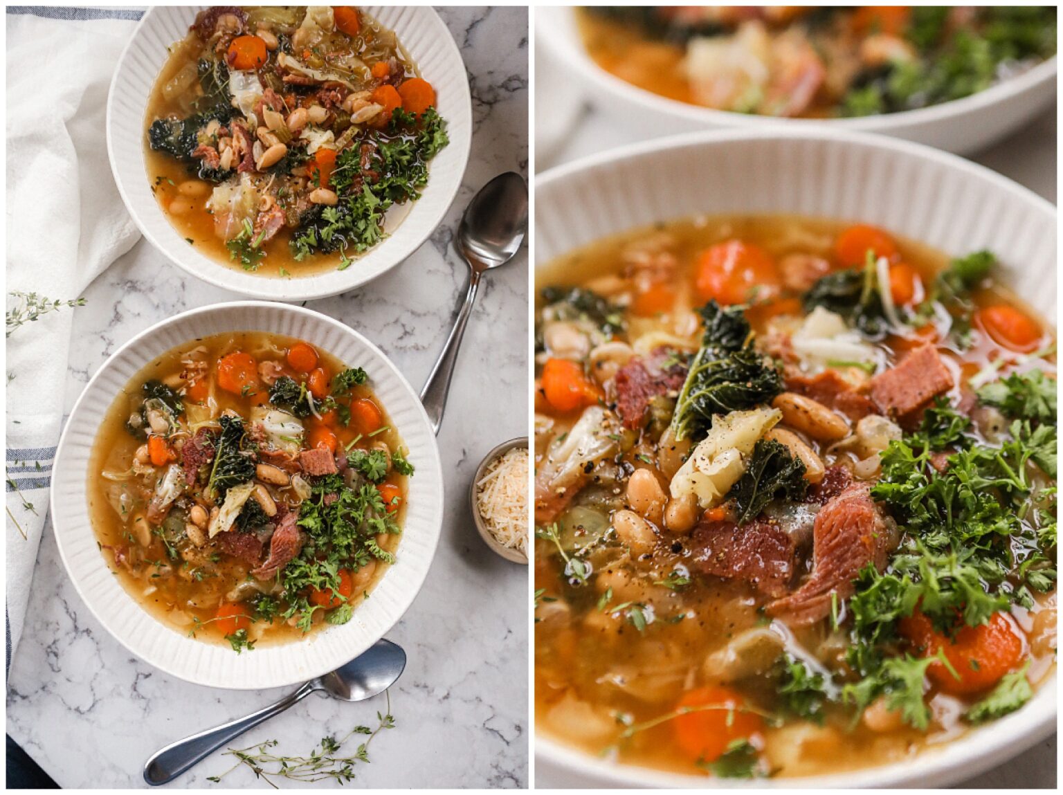 The Best Ham Bone Soup recipe Sugar Maple Farmhouse