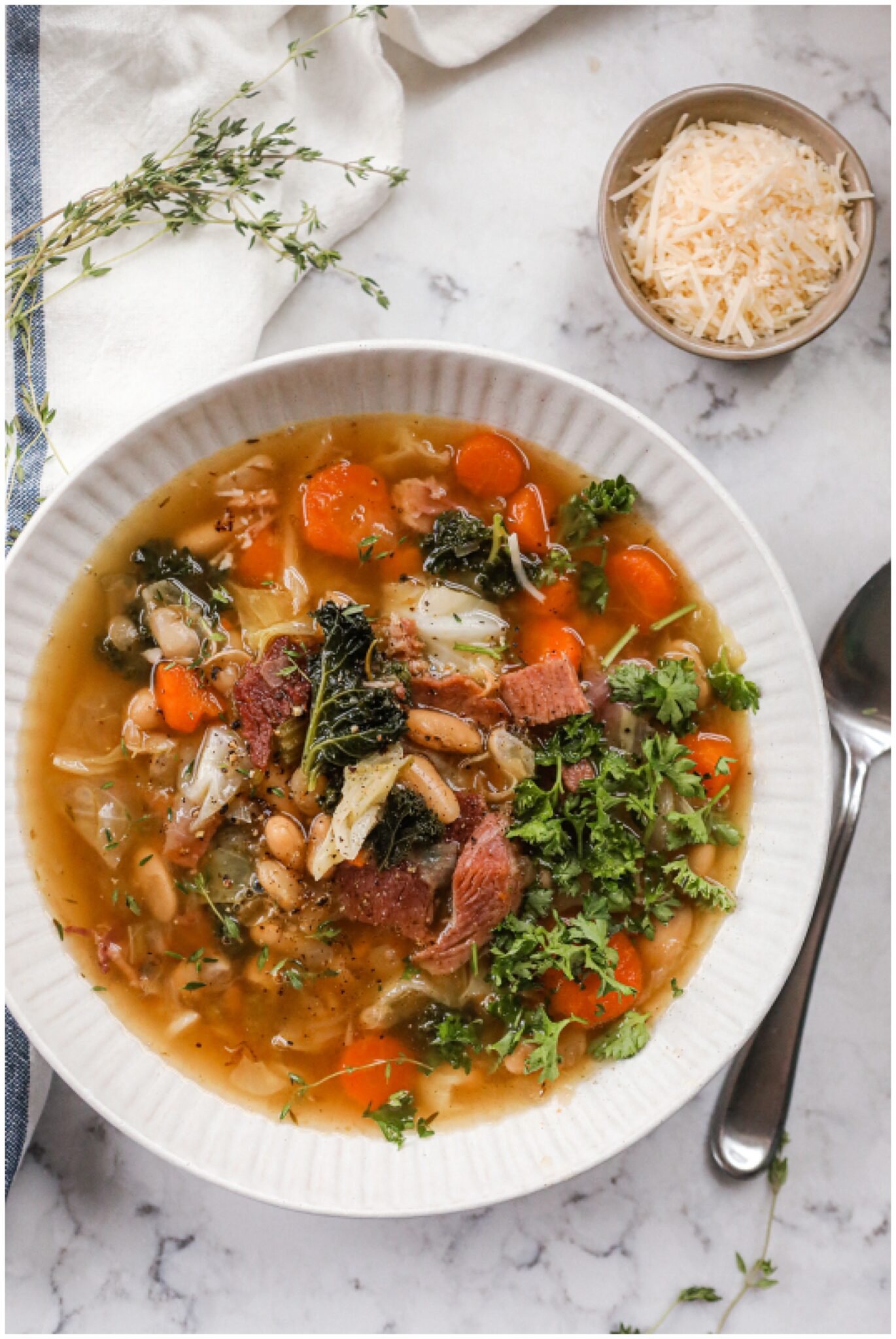 The Best Ham Bone Soup recipe Sugar Maple Farmhouse
