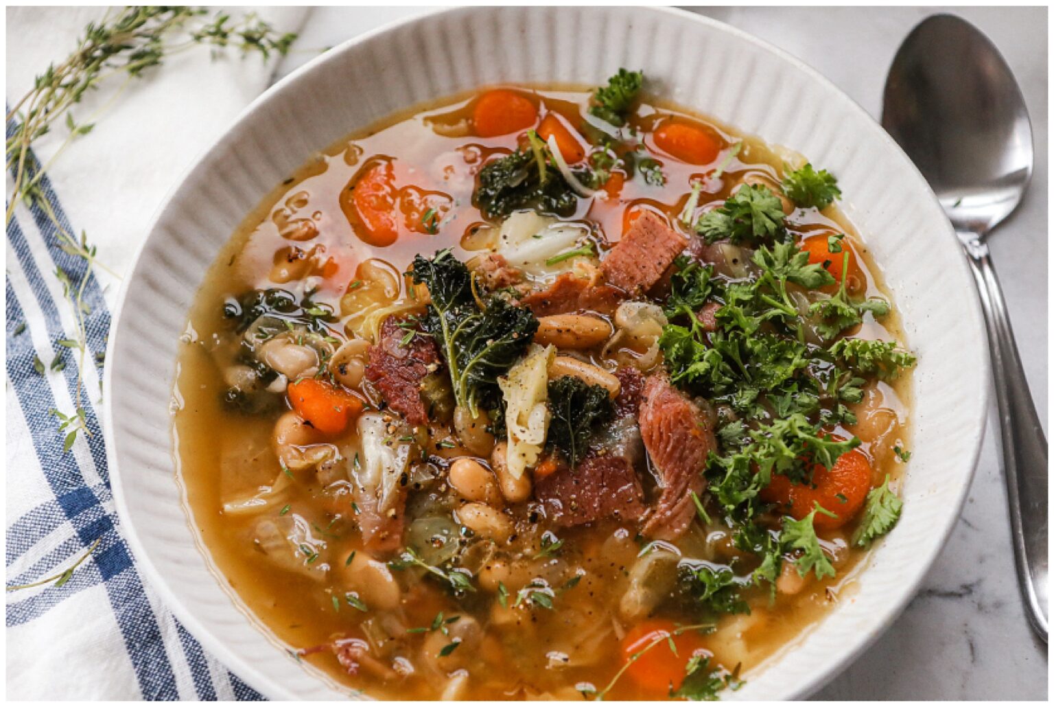 The Best Ham Bone Soup recipe Sugar Maple Farmhouse