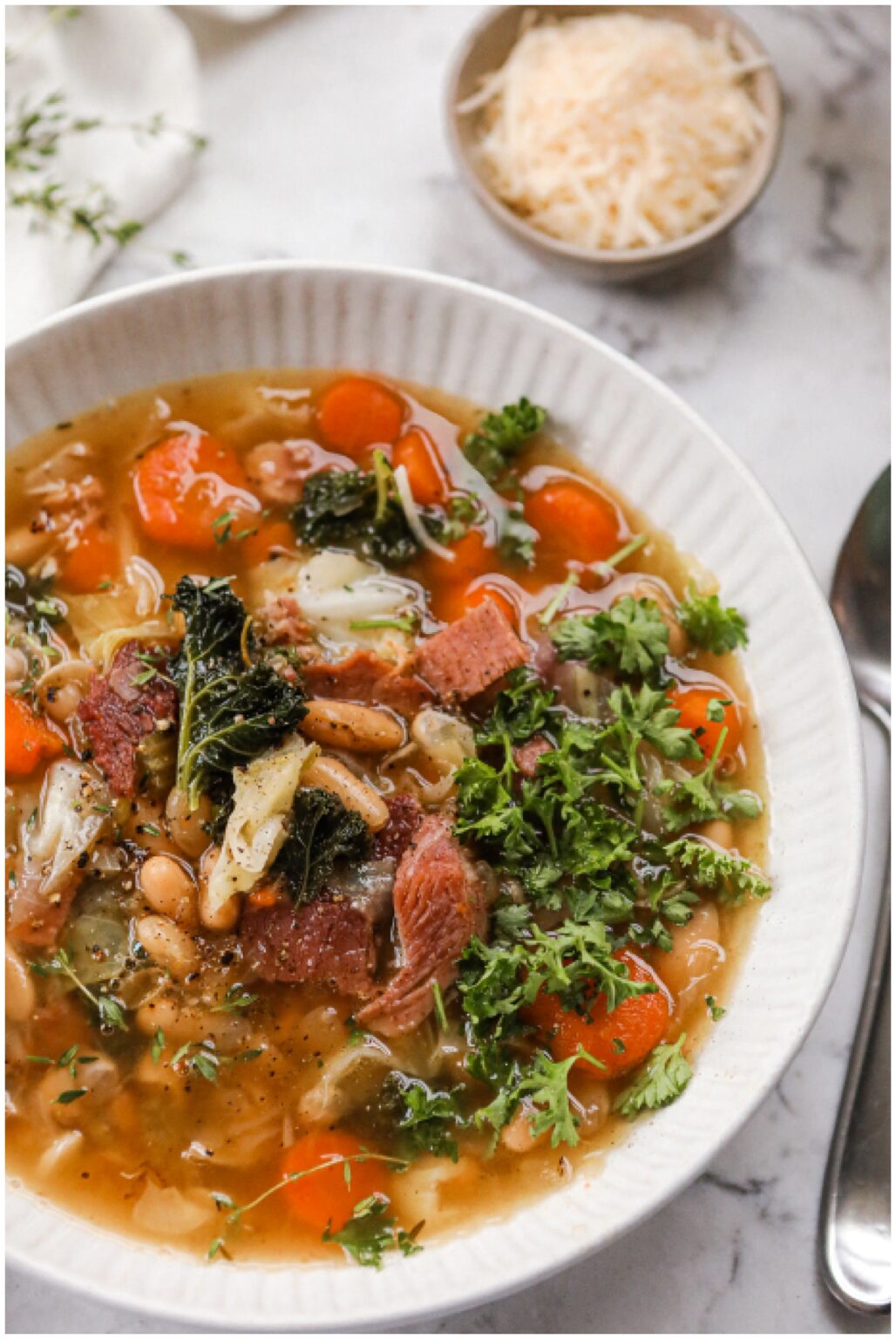 The Best Ham Bone Soup recipe Sugar Maple Farmhouse