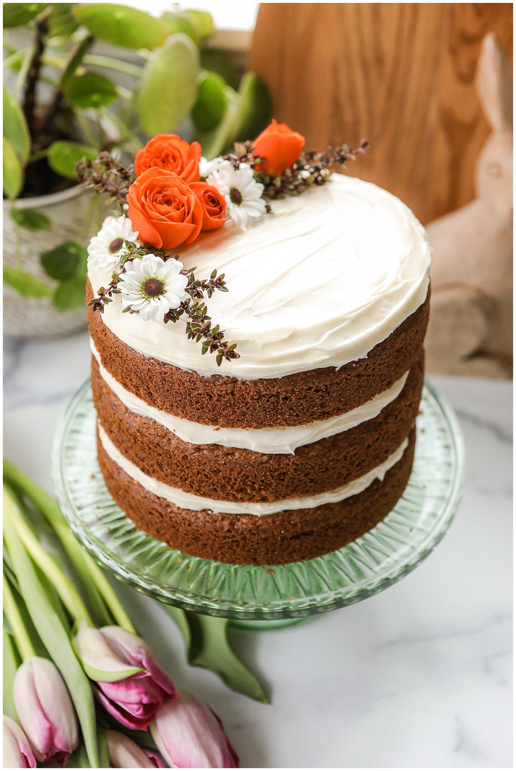 Classic Carrot Cake with cream cheese frosting