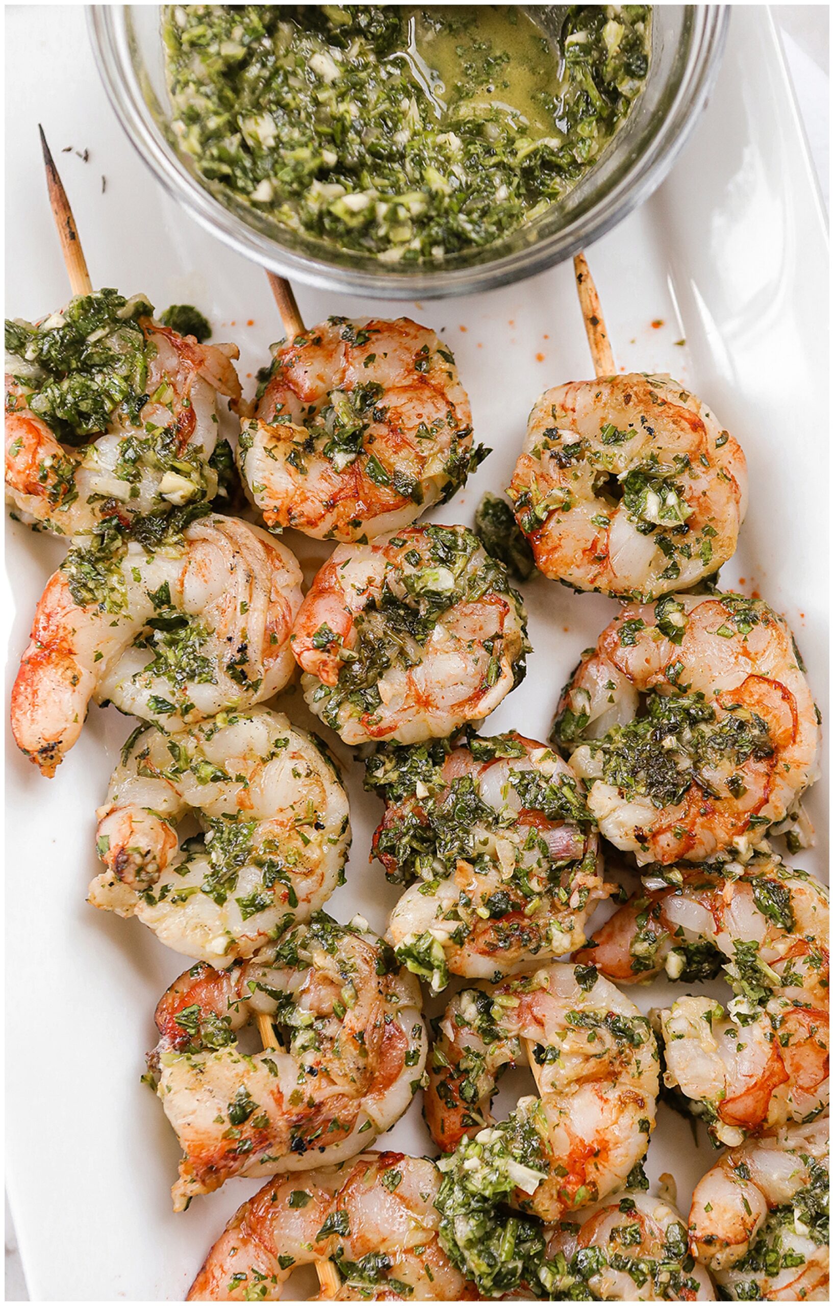 Chimichurri Shrimp Skewers grill recipe