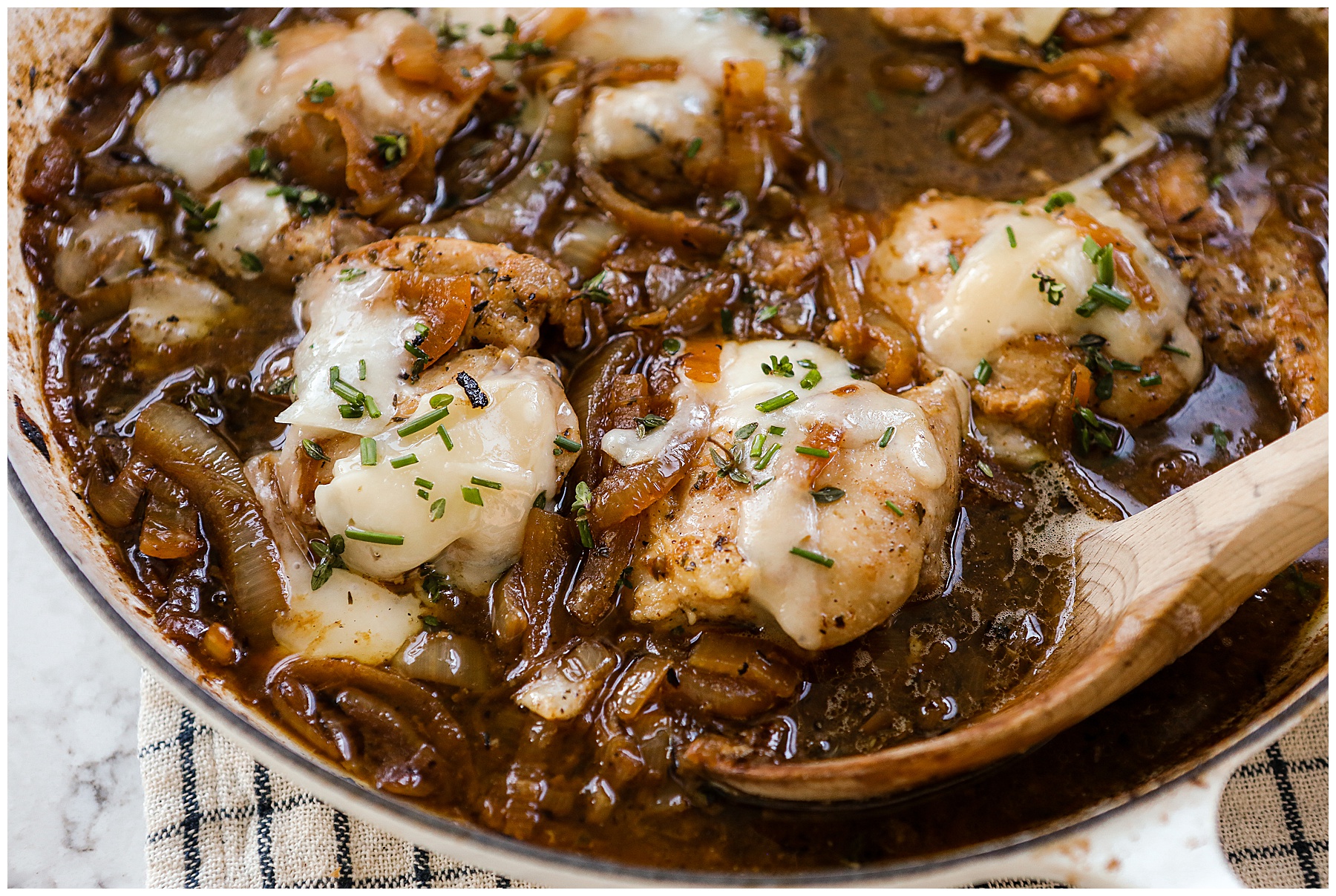 French Onion dinner with chicken