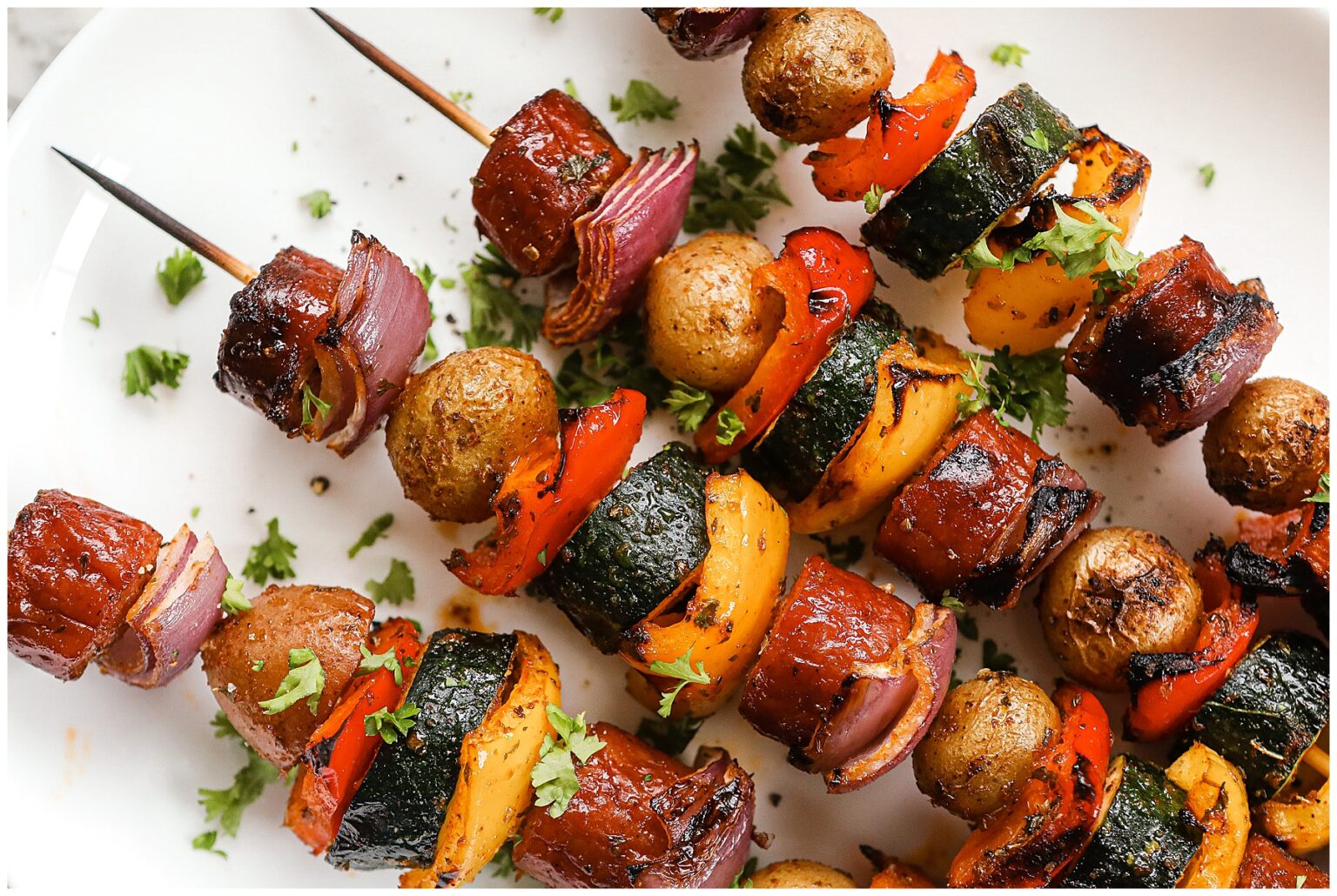 Kielbasa Skewers with Dijon dipping sauce