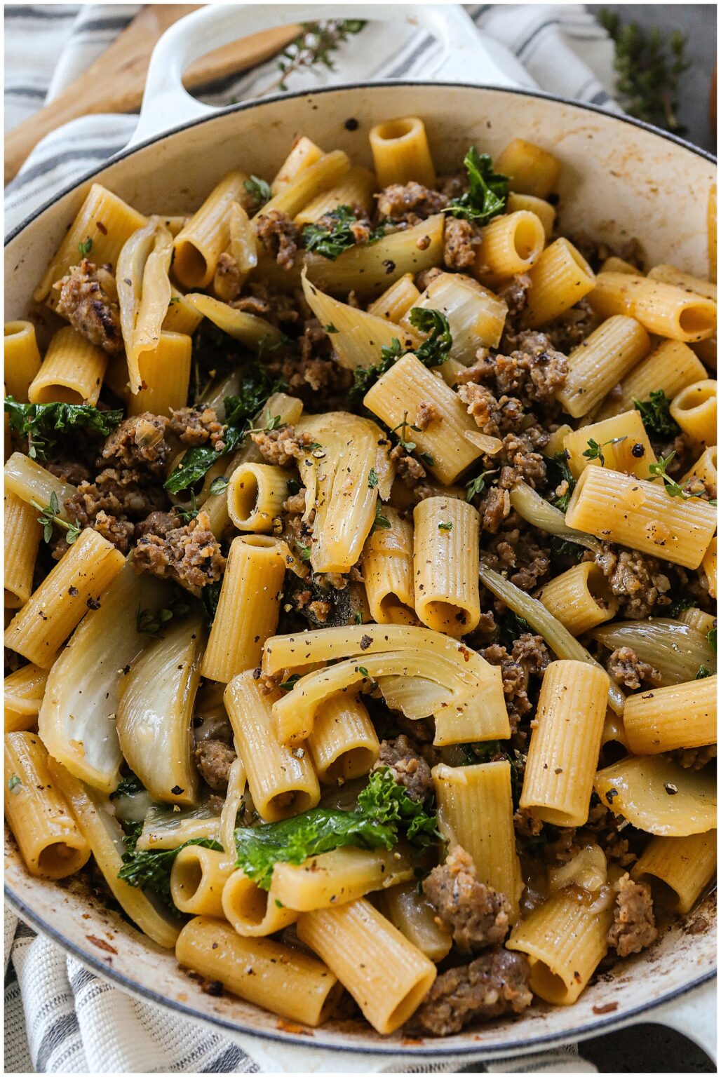 Sausage and Fennel Pasta recipe Sugar Maple Farmhouse