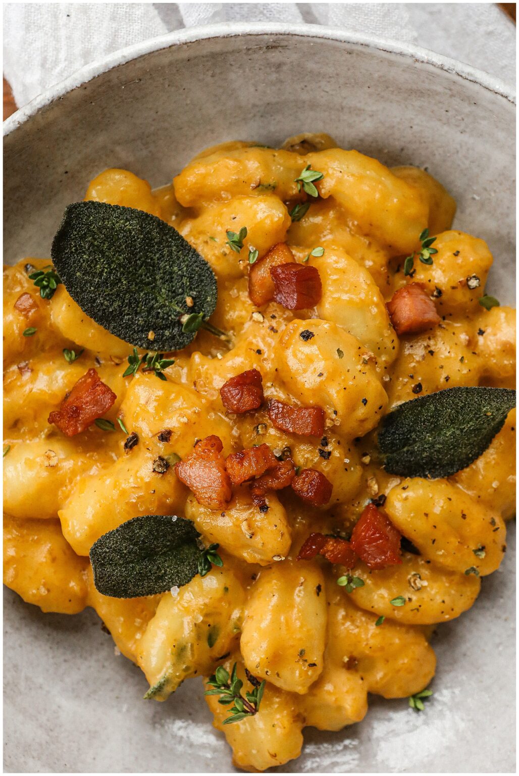 Gnocchi with Creamy Pumpkin Sauce recipe
