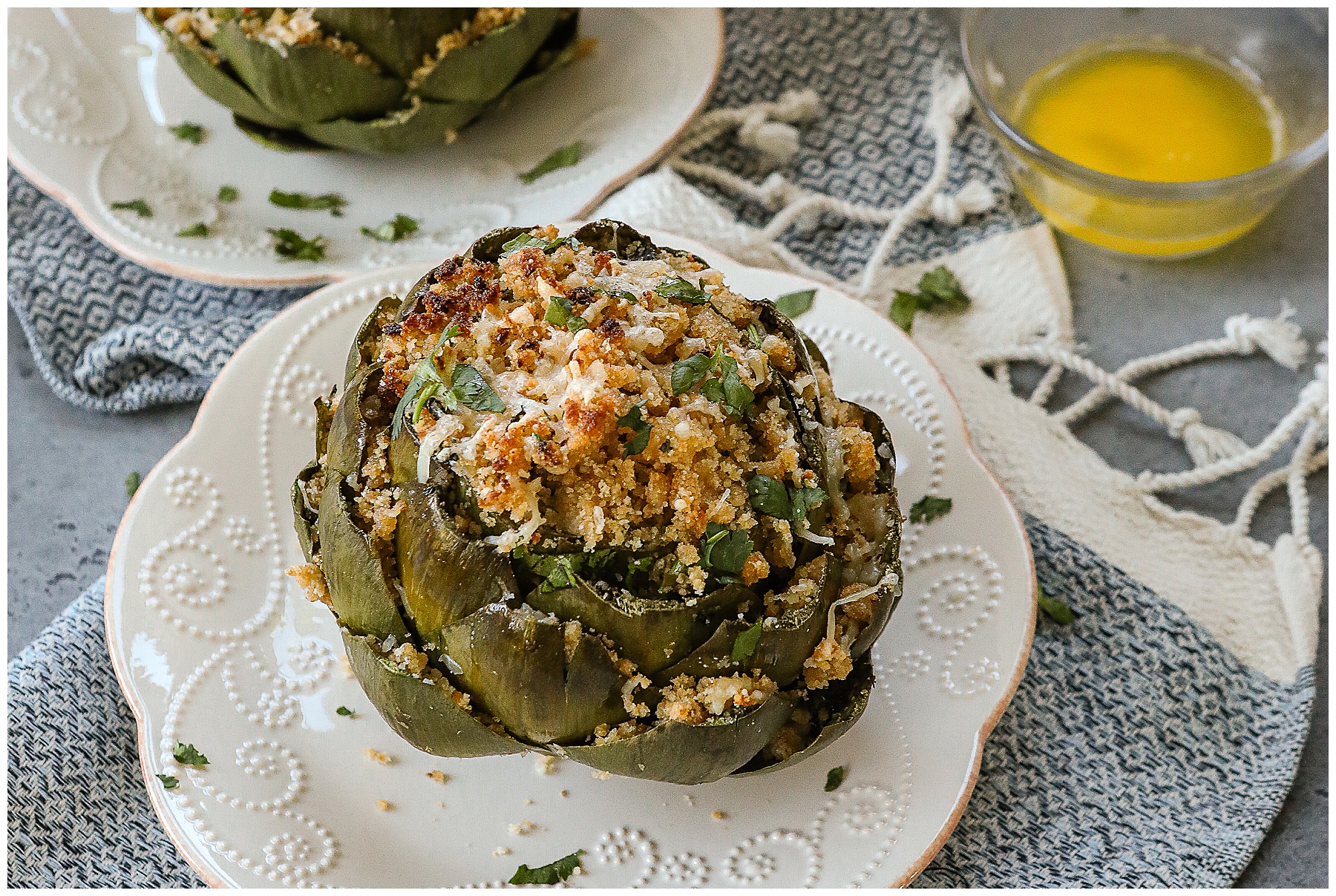 Baked Stuffed Artichoke recipe