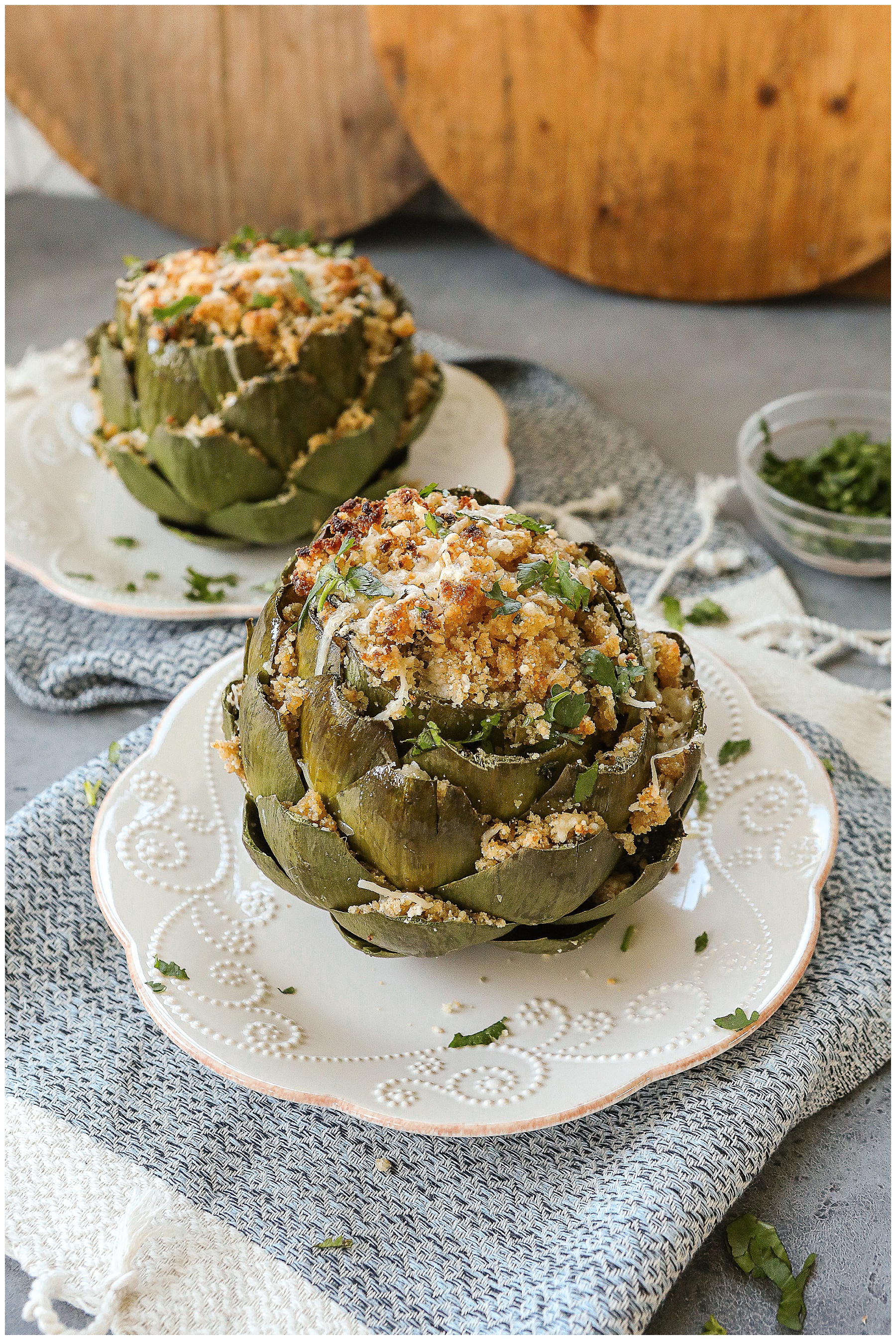 Baked Stuffed Artichoke recipe