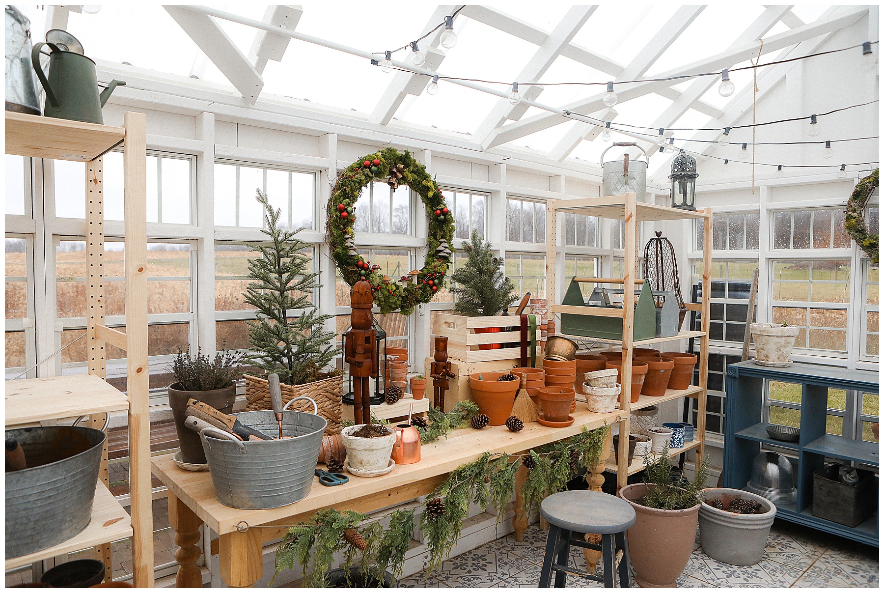 Greenhouse at Christmas