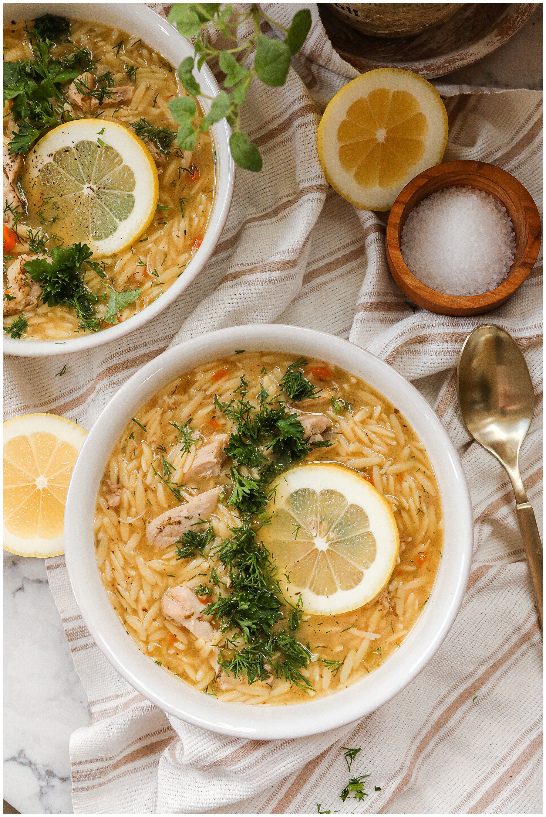 Lemon Chicken Orzo Soup Recipe