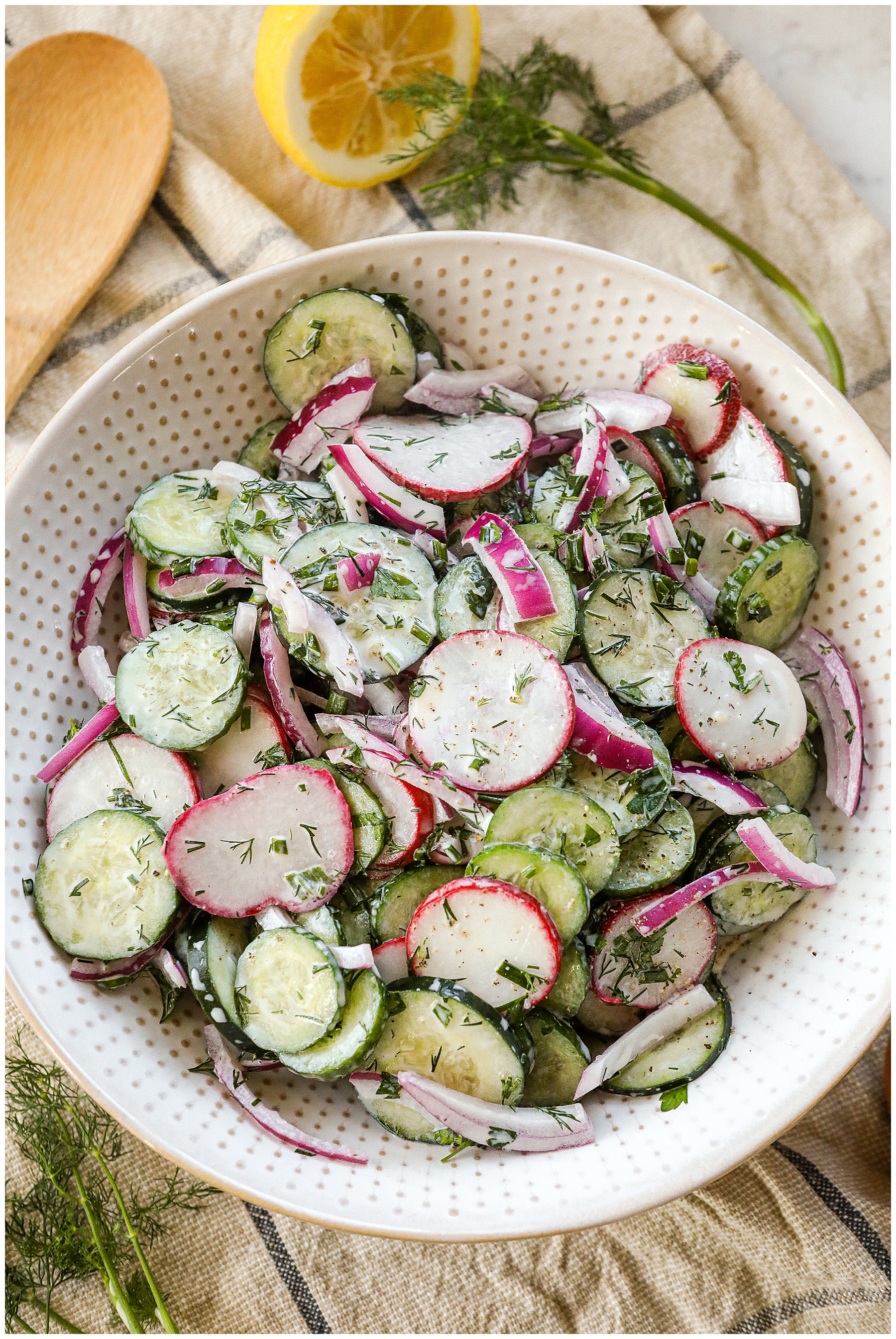 Cucumber and Radish Salad - Sugar Maple Farmhouse Cucumber and Radish Salad - Sugar Maple Farmhouse