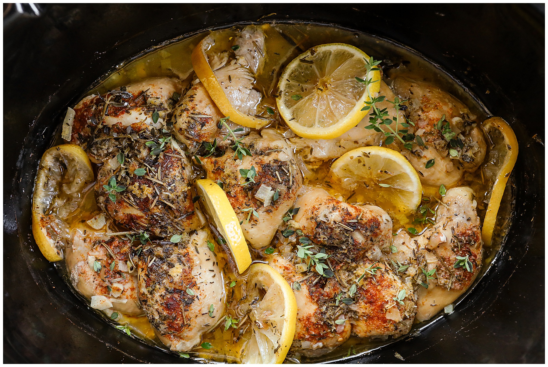 Slow Cooker Lemon Chicken with Cous Cous - Sugar Maple Farmhouse