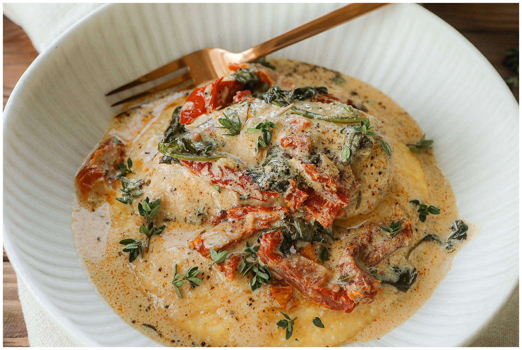 Chicken with Polenta - Sugar Maple Farmhouse