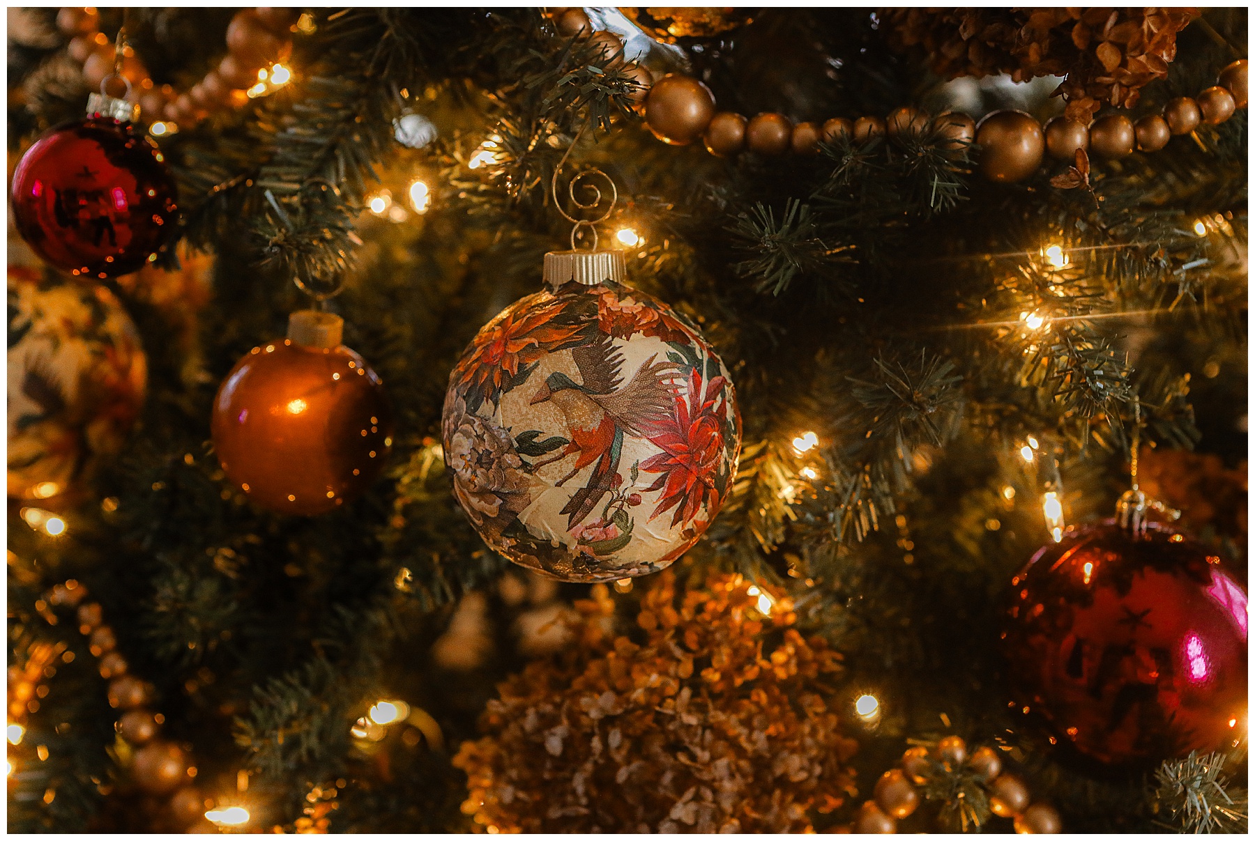 DIY floral vintage bird ornaments - Sugar Maple Farmhouse