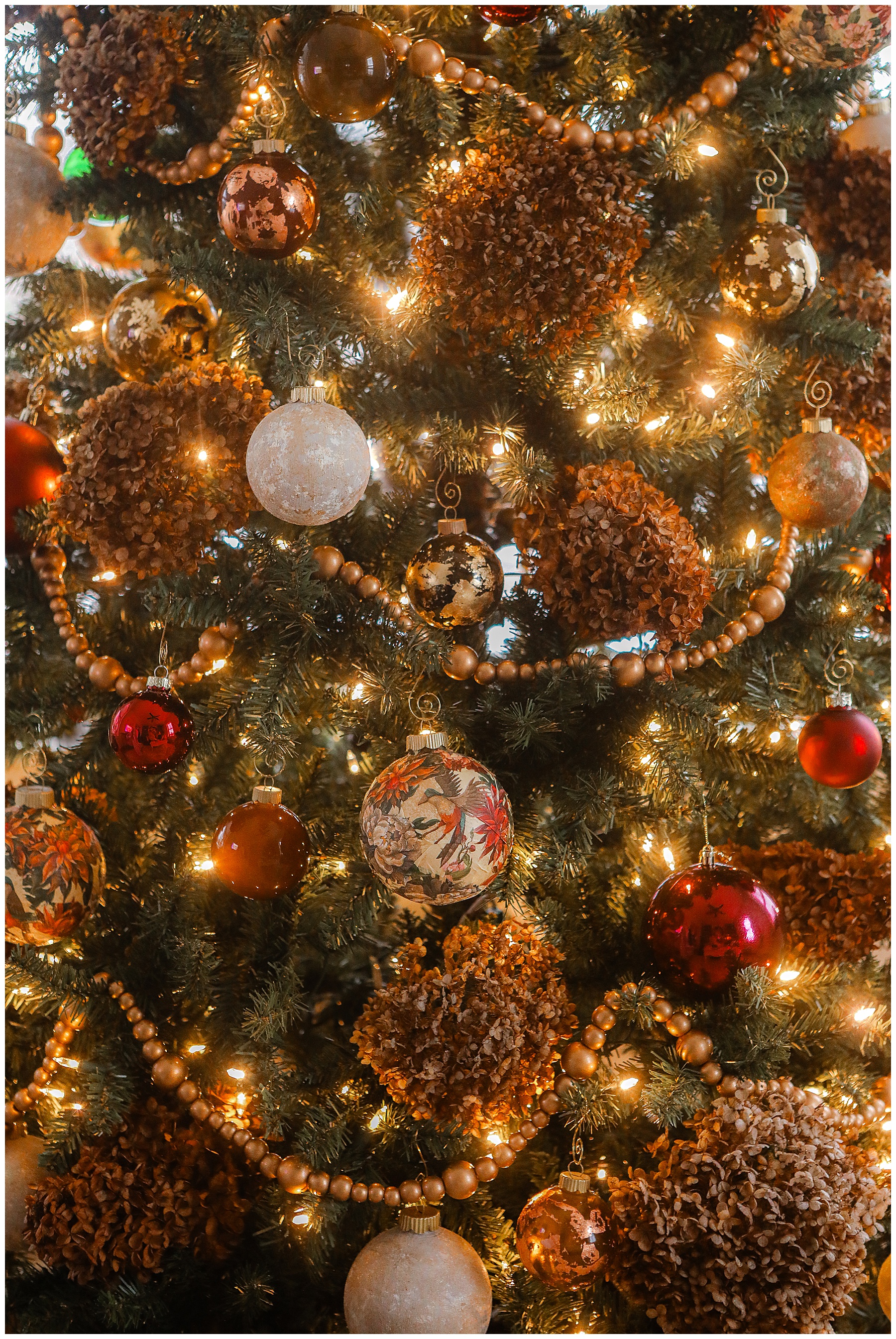 Rustic dried floral Christmas Tree - Sugar Maple Farmhouse