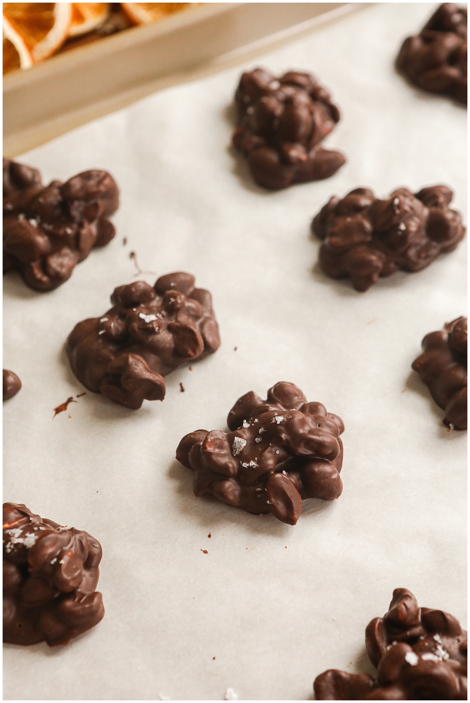 Chocolate Covered Peanut Clusters - Sugar Maple Farmhouse