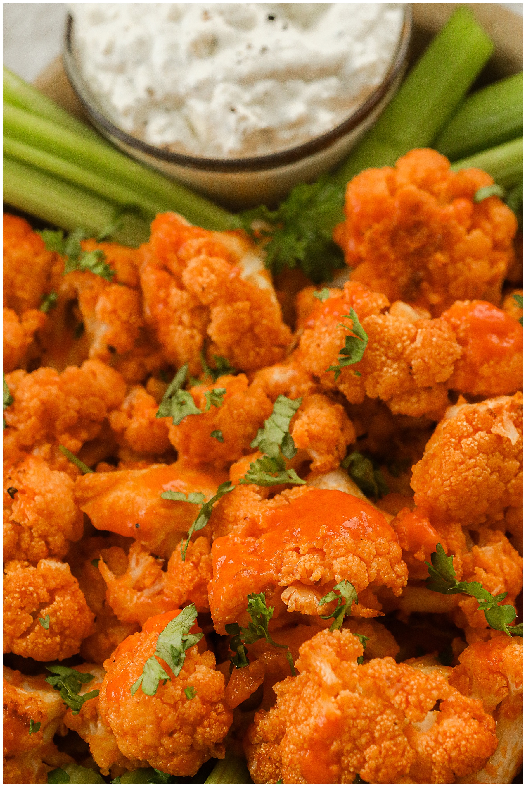 Roasted Buffalo Cauliflower recipe - Sugar Maple Farmhouse