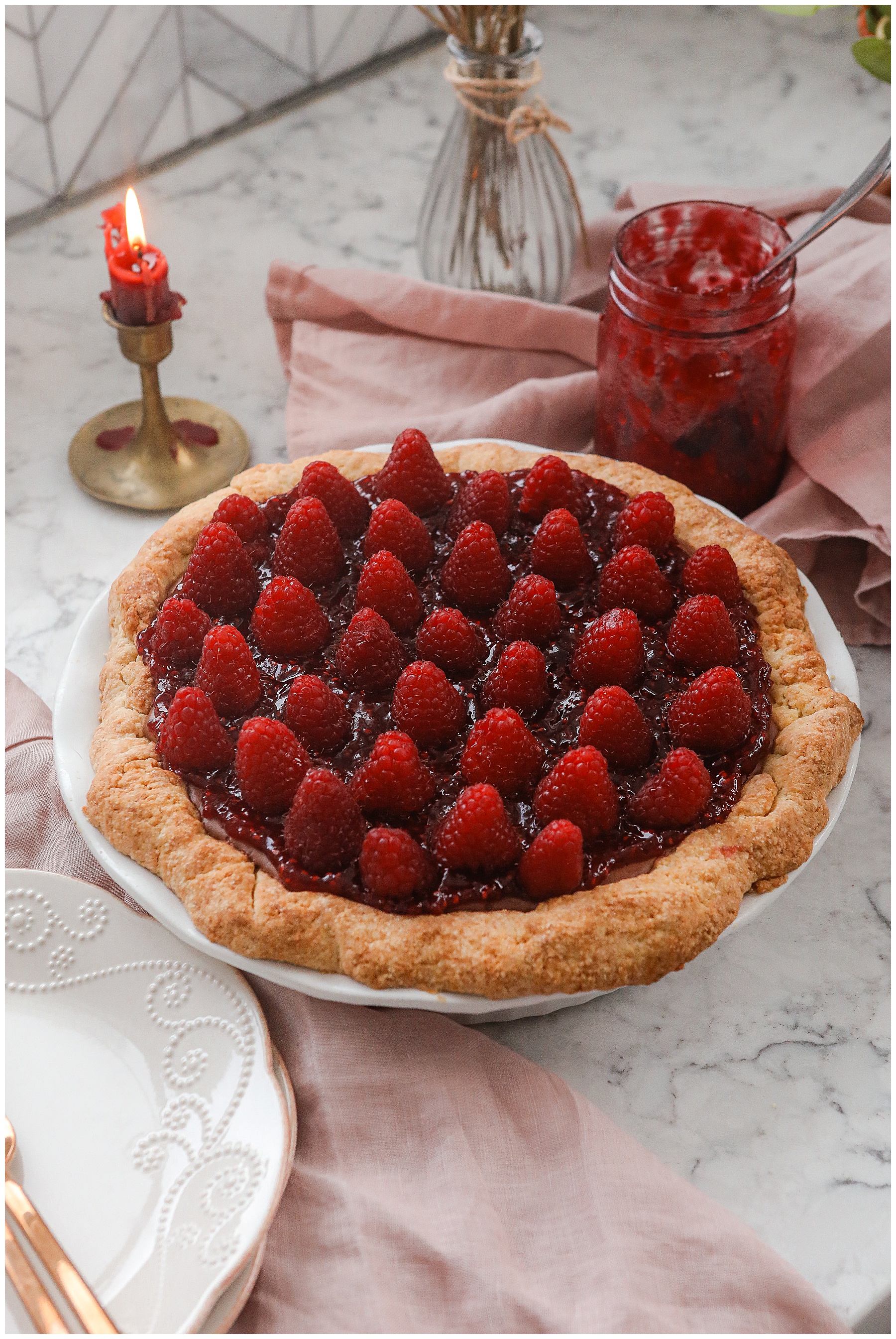 Raspberry Chocolate Mascarpone Pie - Sugar Maple Farmhouse Raspberry Chocolate Mascarpone Pie - Sugar Maple Farmhouse