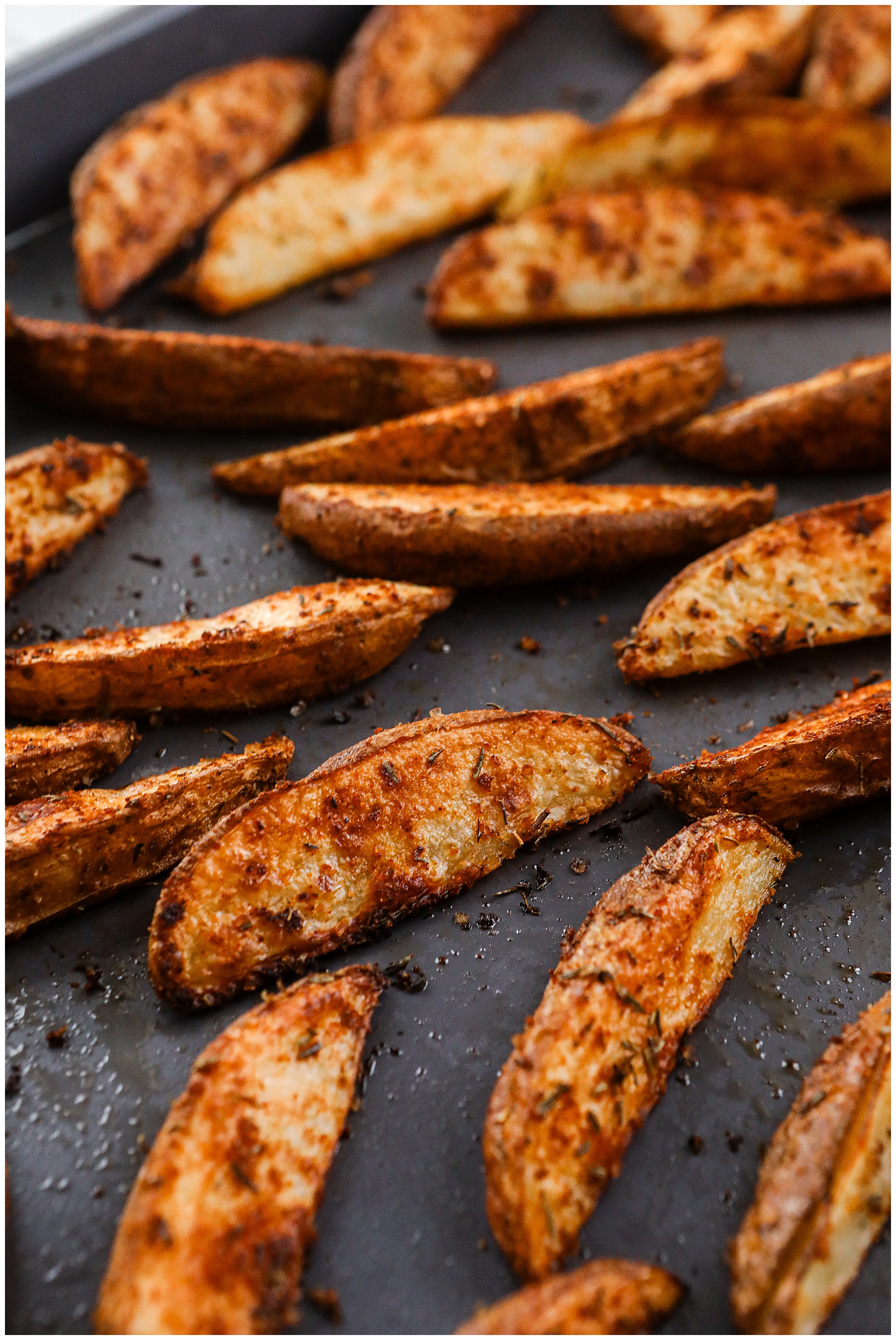 Oven Baked potato wedges - Sugar Maple Farmhouse