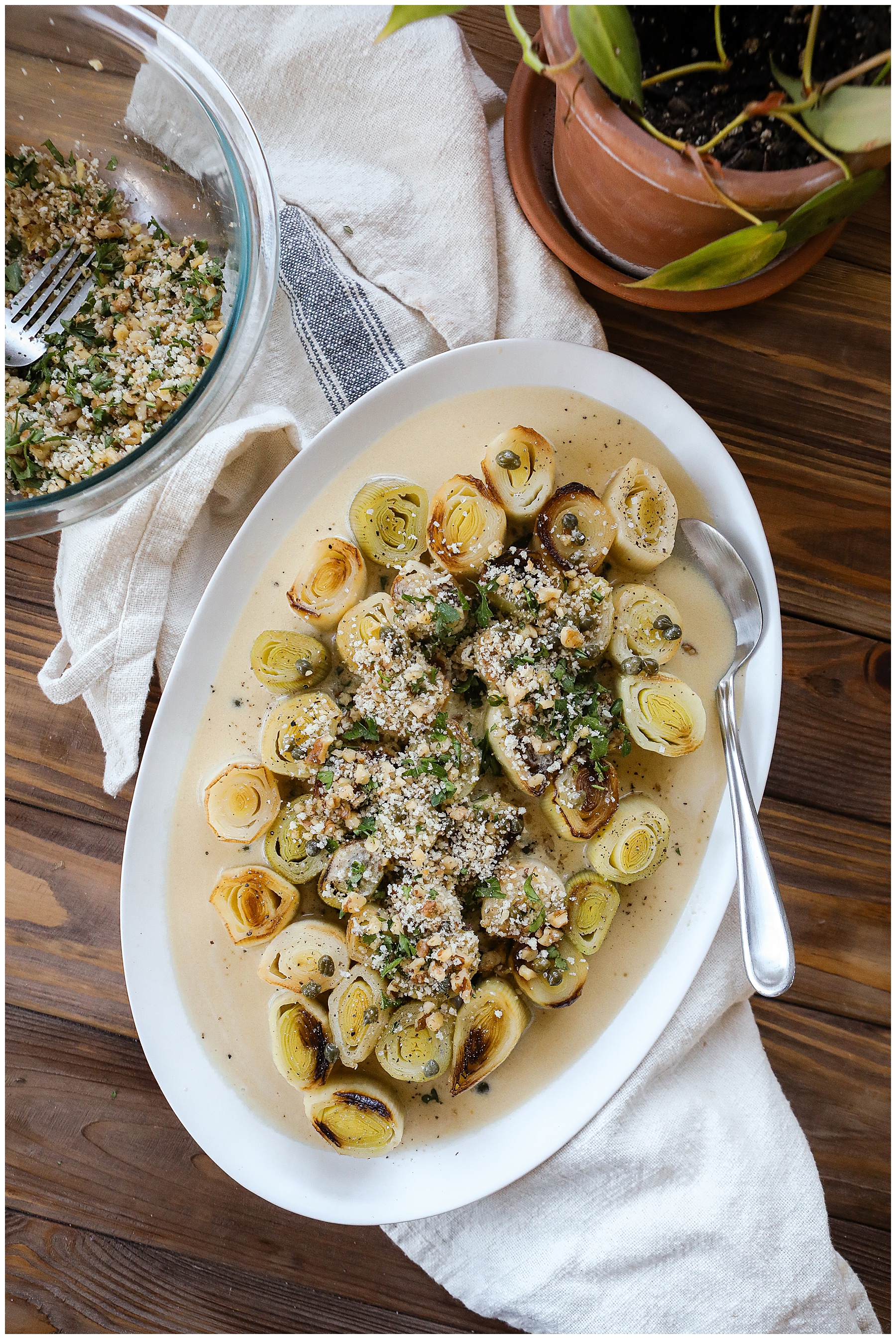 White Wine French Braised Leeks recipe - Sugar Maple Farmhouse dish dish ideas