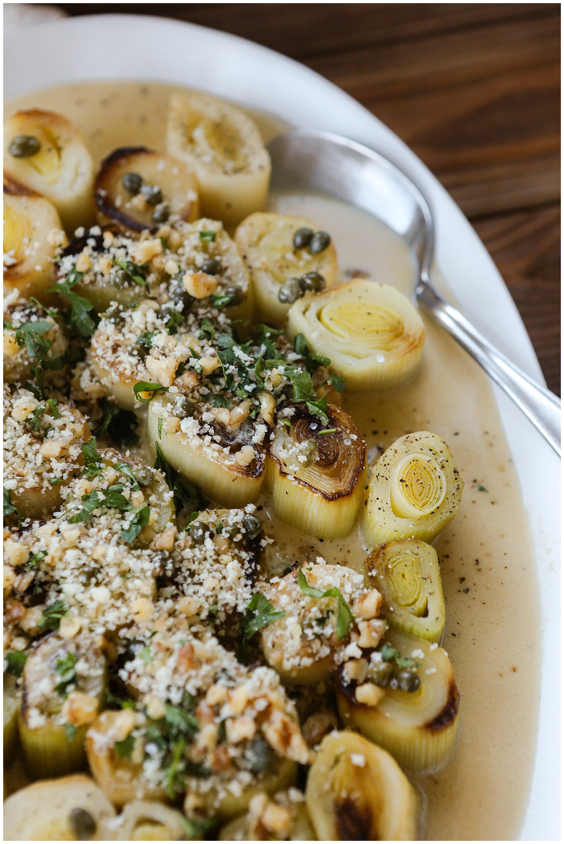 White Wine French Braised Leeks recipe - Sugar Maple Farmhouse dish dish ideas