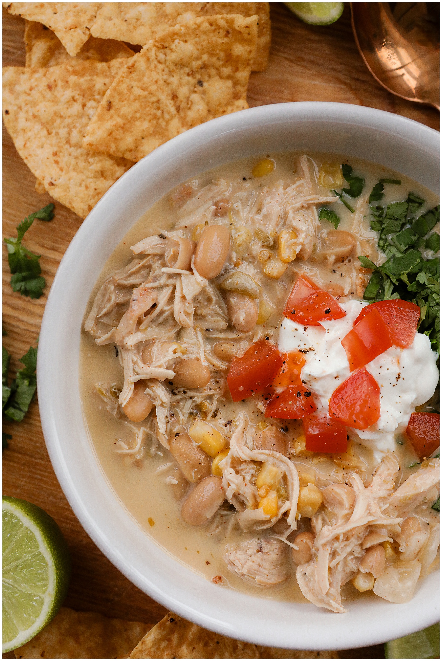 Creamy White Chicken Chili in a Crockpot recipe - Sugar Maple Farmhouse winter recipe ideas Creamy White Chicken Chili in a Crockpot recipe - Sugar Maple Farmhouse winter recipe ideas