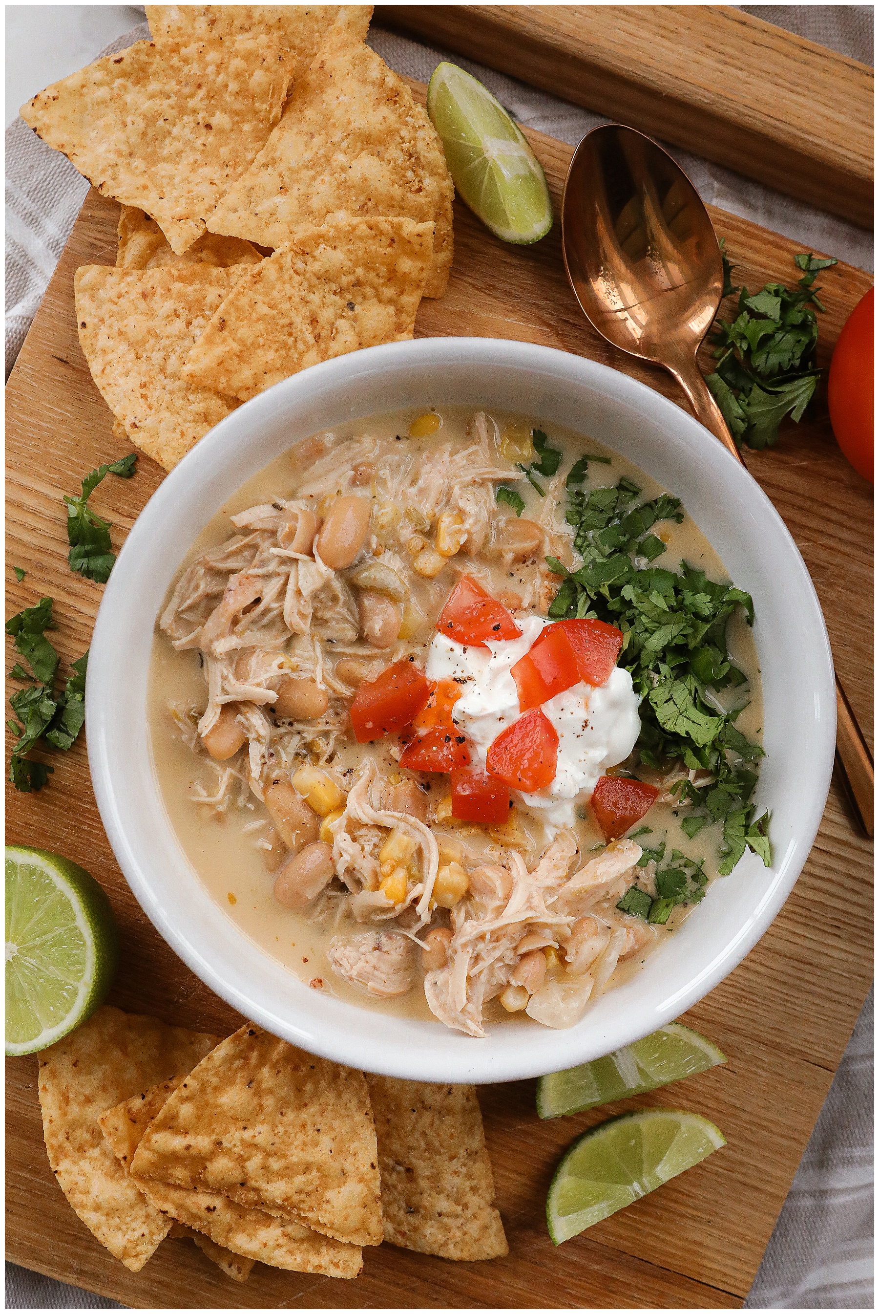Creamy White Chicken Chili in a Crockpot recipe - Sugar Maple Farmhouse winter recipe ideas Creamy White Chicken Chili in a Crockpot recipe - Sugar Maple Farmhouse winter recipe ideas