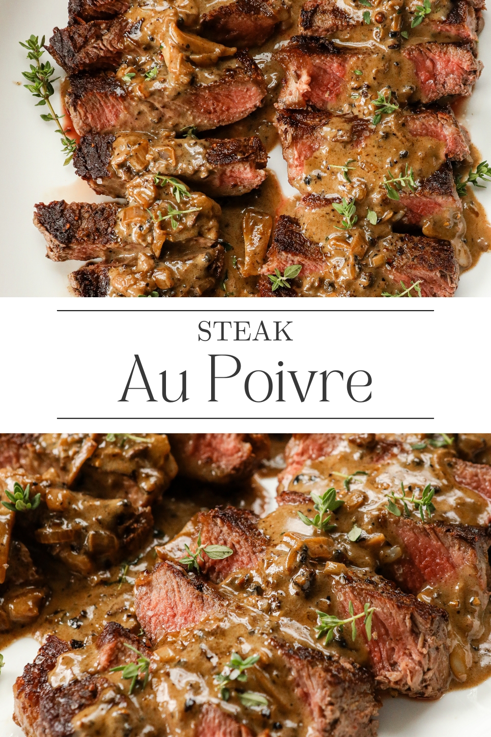 Classic Steak Au Poivre recipe