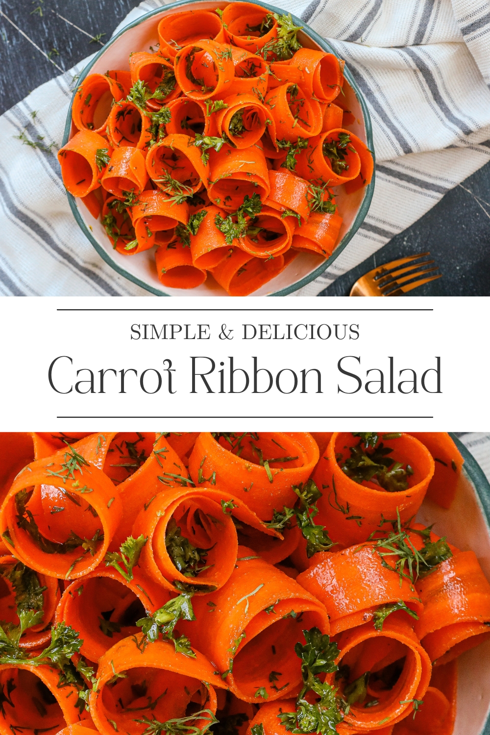Carrot Ribbon Salad - Carrot Salad Recipe