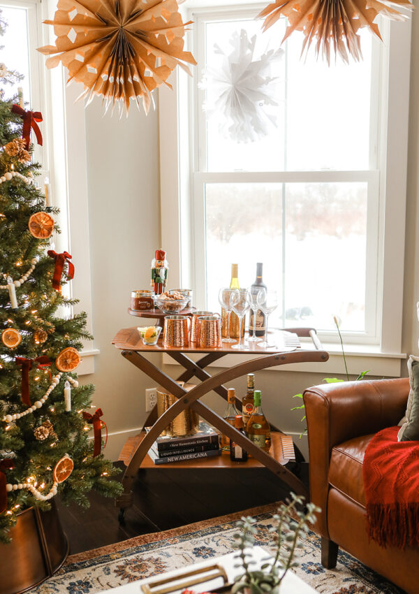 6 Tips for Holiday Bar Cart Style