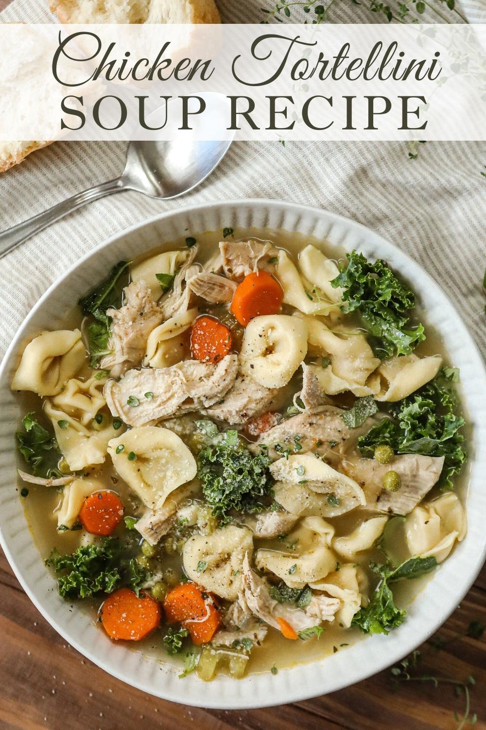 Recipe for Chicken Tortellini Soup