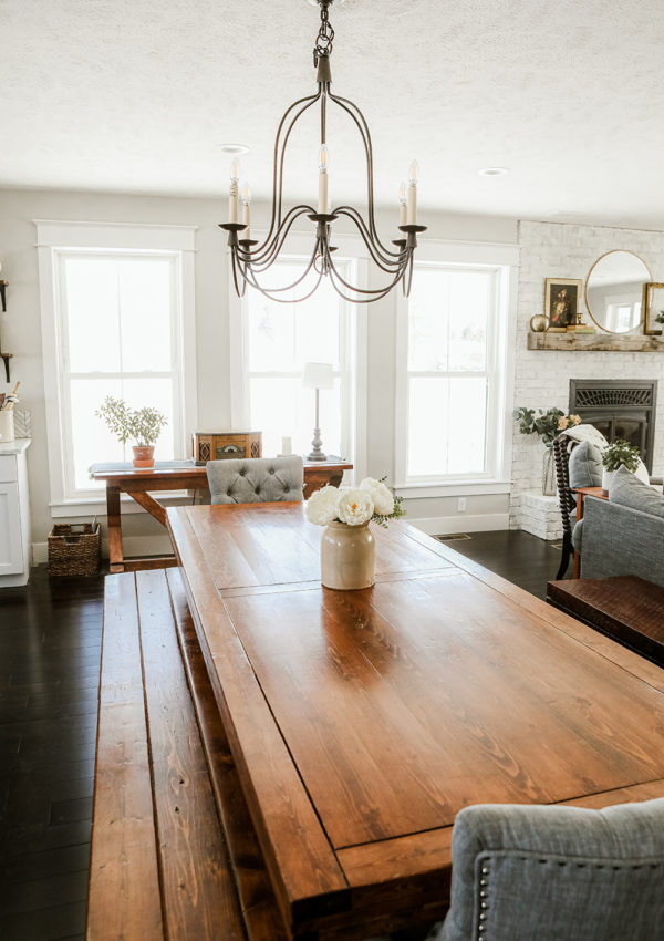 Beautiful farmhouse dining table finds