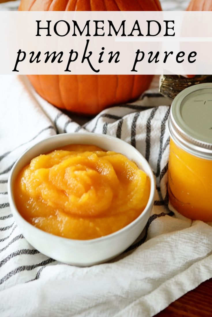 Homemade pumpkin puree