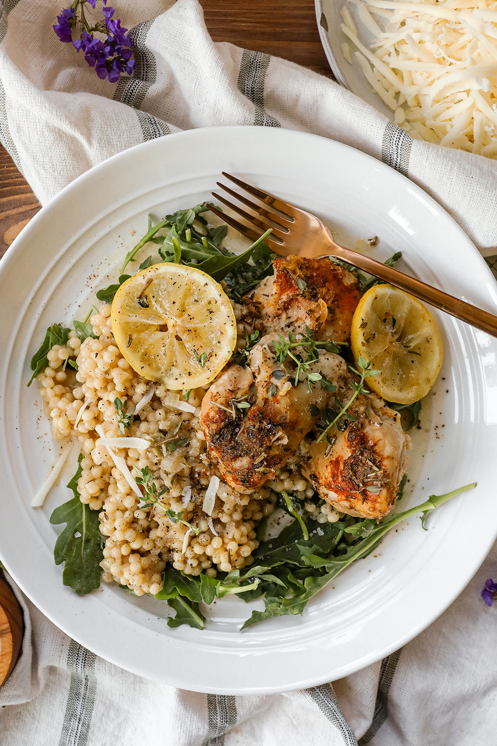 Slow Cooker Lemon Chicken with Couscous