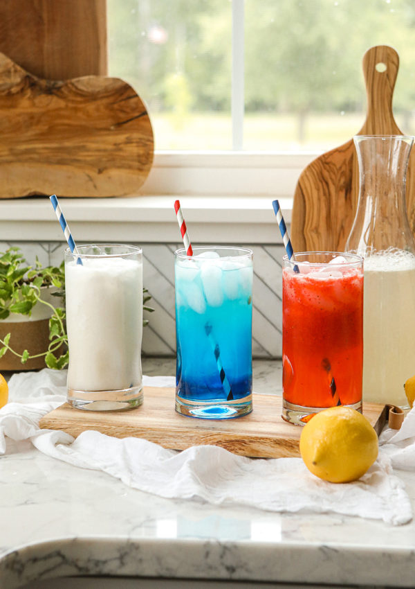 Fourth of July Drink Recipes | Red, white and blue lemonades & more!