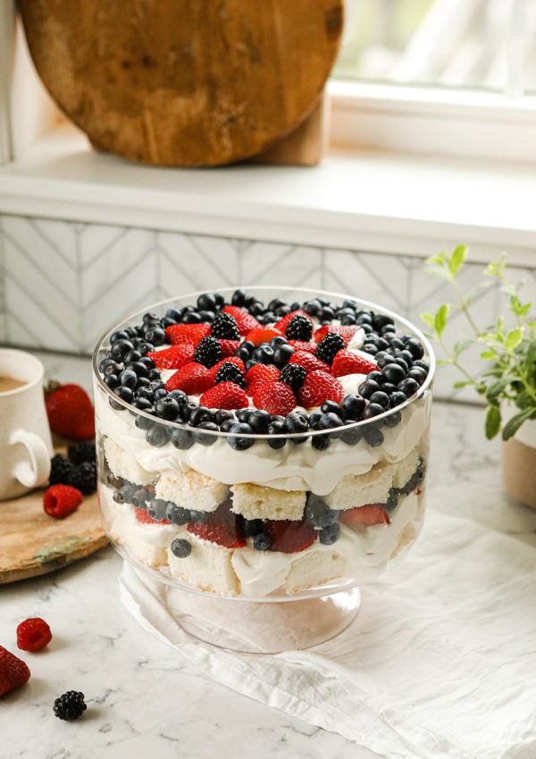 Red White and Blue Trifle | Recipe for Berry Trifle