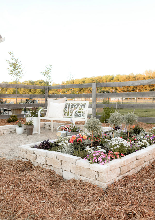 How to build a stone garden bed