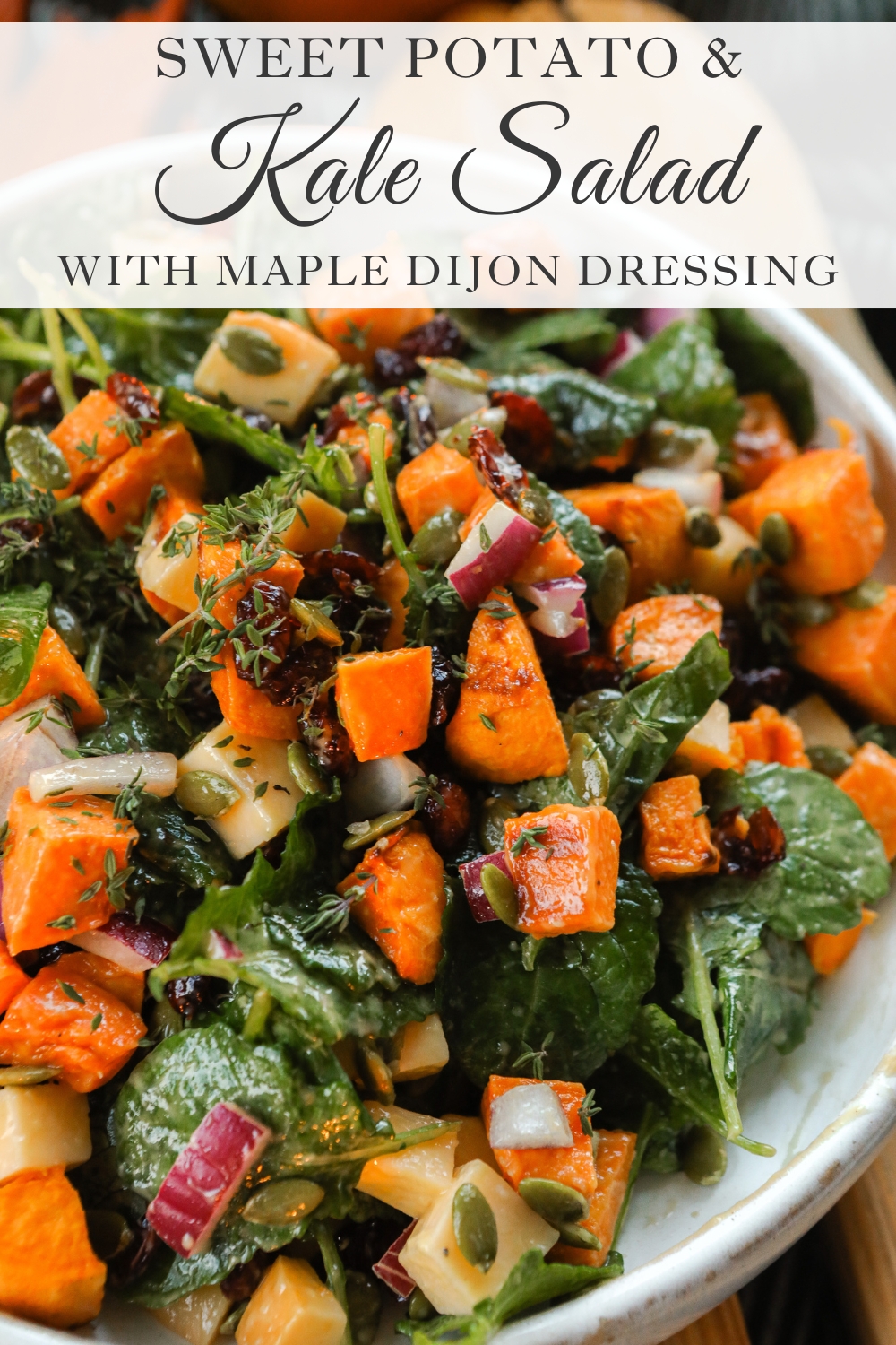 fall salad with maple dijon dressing Harvest Salad with Maple Dijon Tahini Dressing
