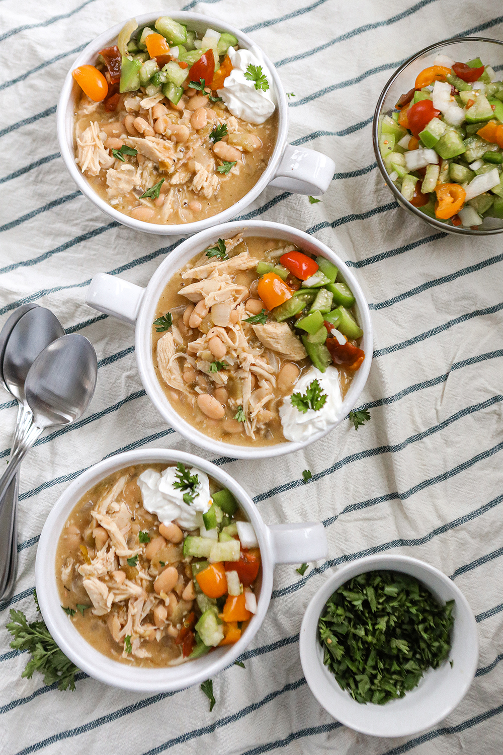 White Bean Turkey Chili - Sugar Maple Farmhouse