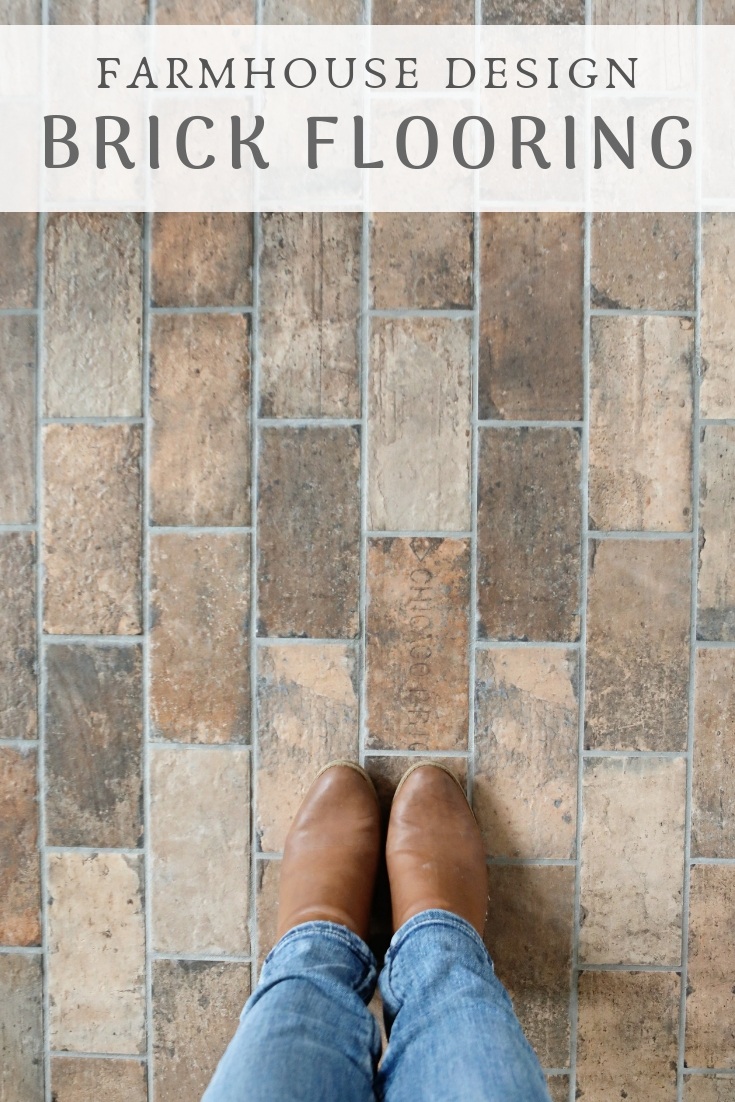 Brick tile flooring