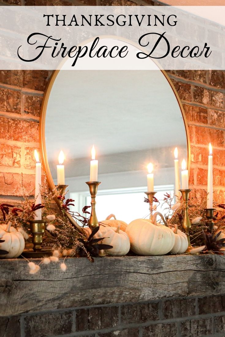 Fall Fireplace Thanksgiving Decor